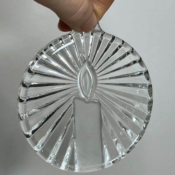 Mikasa Japan Cardinal & Candle Glass Ornaments Set of 2 Holiday Christmas - Picture 3 of 16